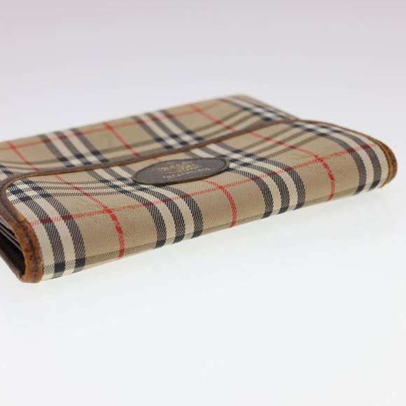 Burberrys Nova Check Pouch Nylon Beige Auth 40209 - Picture 6 of 16